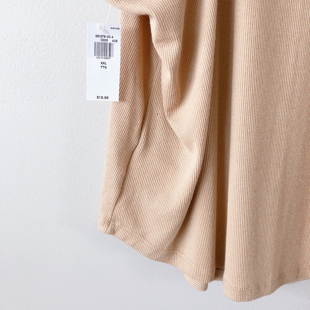 Old Navy tank top UltraLite Rib-Knit Racerback Tank Top Women tan shirt - Picture 13 of 14